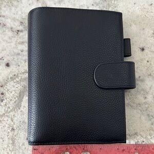 Moterm Black Leather Planner Cover